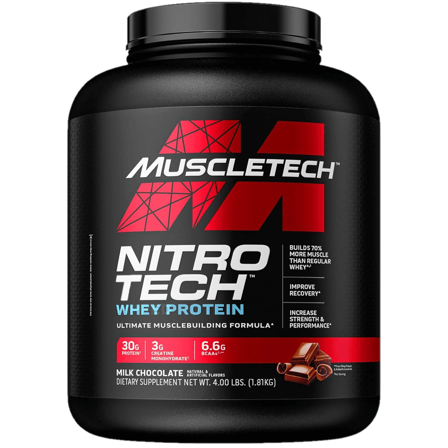 MuscleTech NitroTech Performance Series Whey Protein - 4 Lbs