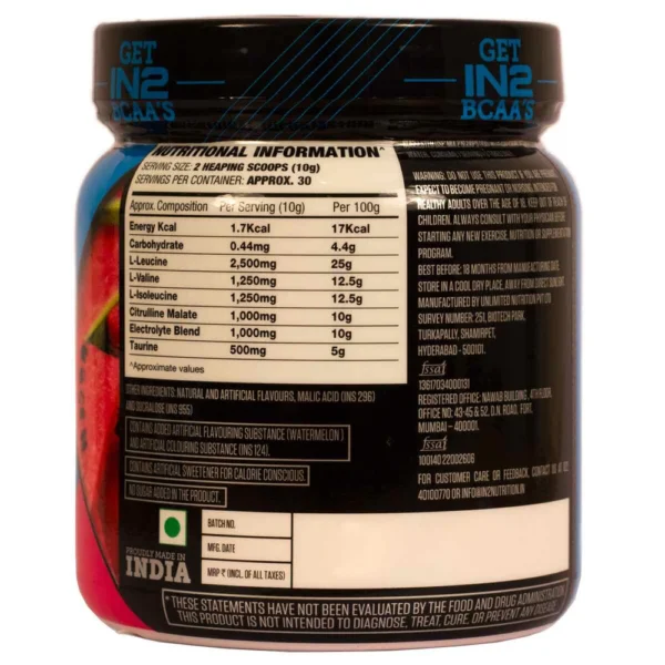 IN2 BCAA 300Gm - Image 2