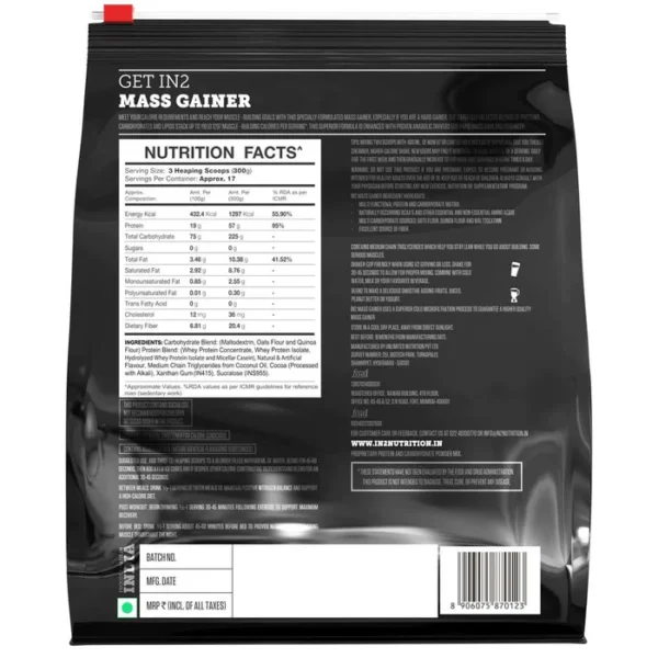 IN2 Mass Gainer 5Kg - Image 4