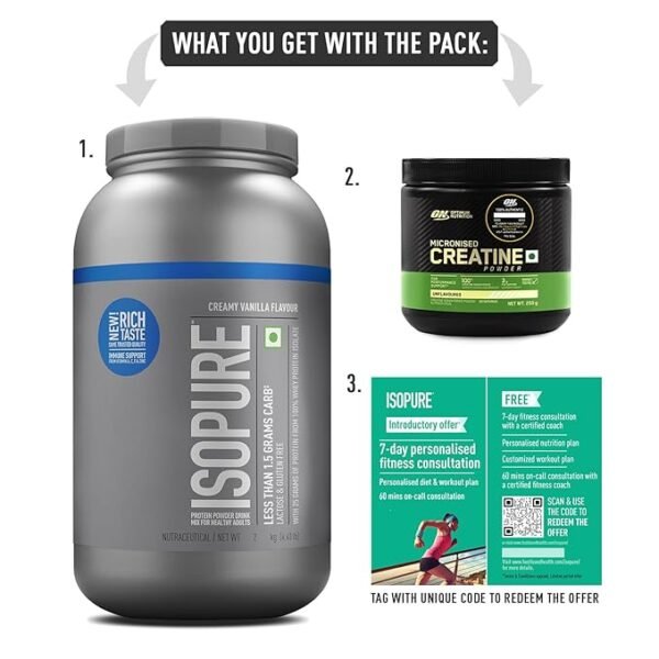 ISOPURE [Whey Protein Isolate Powder, 4.40 lbs/2 Kg - Image 2
