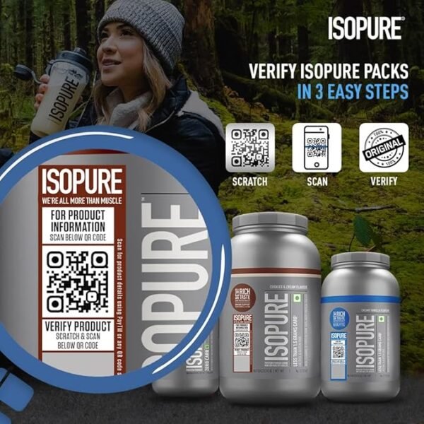 Isopure Low Carb 100% Whey Protein Isolate Powder - 1 Kg (2.2 Lb) - Image 4