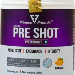 Fitness Friends Preshot Preworkout Orange Flavour 30 Ser (250 g)