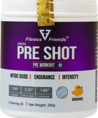 Fitness Friends Preshot Preworkout Orange Flavour 30 Ser (250 g)