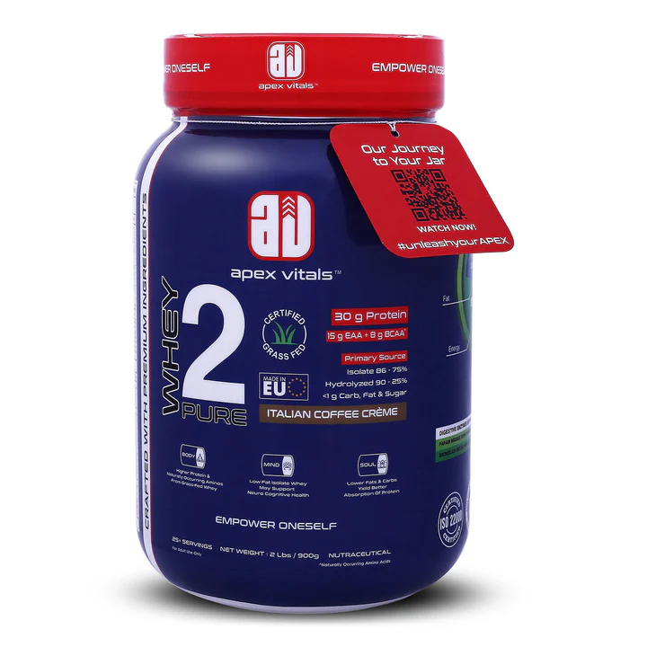 Apex Vitals Whey Protein Isolate 2Lbs