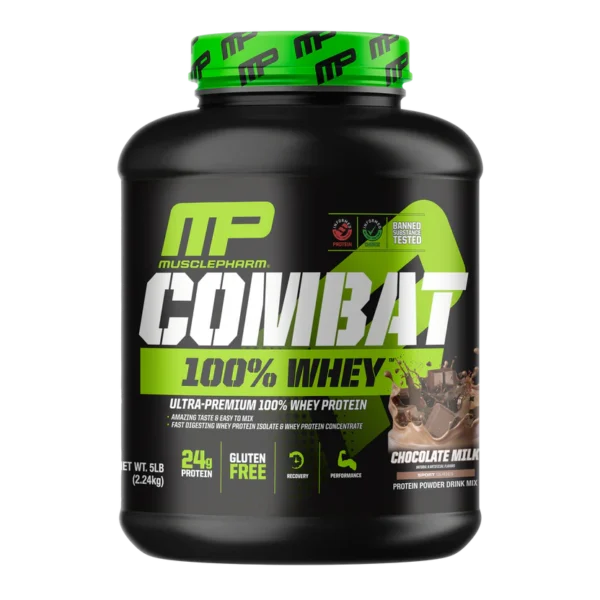 MusclePharm, Combat 100% Whey Protein, 5lb