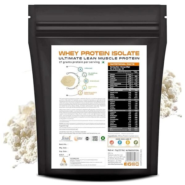 AS-IT-IS Nutrition Whey Protein Isolate 90% - 1 kg - Image 2