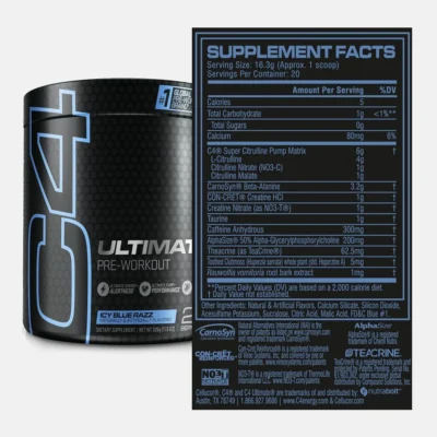 Cellucor C4 Ultimate Pre Workout Powder - Sugar Free Preworkout Energy Supplement 20 Servings - Image 6