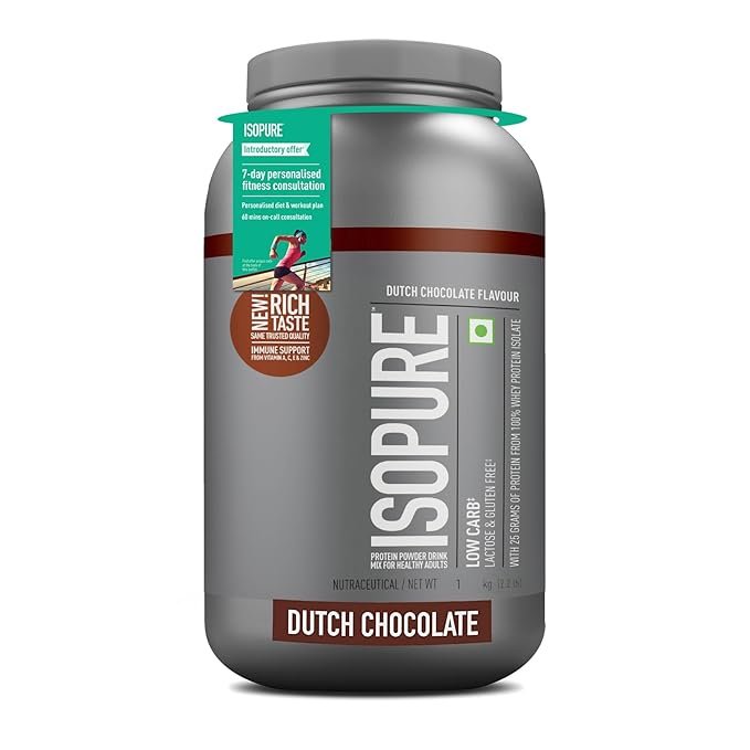 Isopure Low Carb 100% Whey Protein Isolate Powder - 1 Kg (2.2 Lb)
