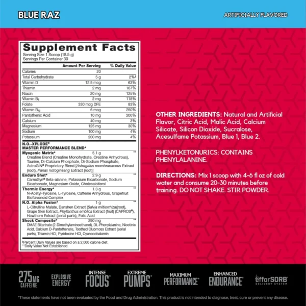 BSN: No-Xplode 2.0 Small (30 serv) - Image 4