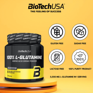 BiotechUSA 100% L-Glutamine | 240gm - Image 2