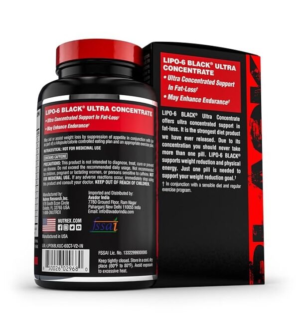 Nutrex Research Nutrex Lipo 6 Black Ultra Concentrate 60 Capsules - Image 2