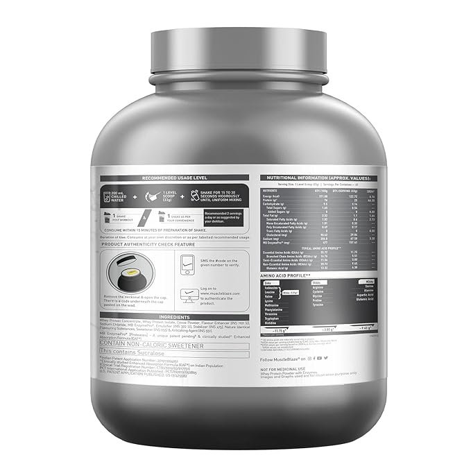 MuscleBlaze Biozyme Whey Protein 2 kg