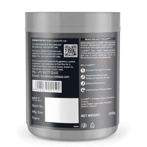 MuscleBlaze Creatine Monohydrate CreAMP, 250 g (0.55 lb) - Image 2