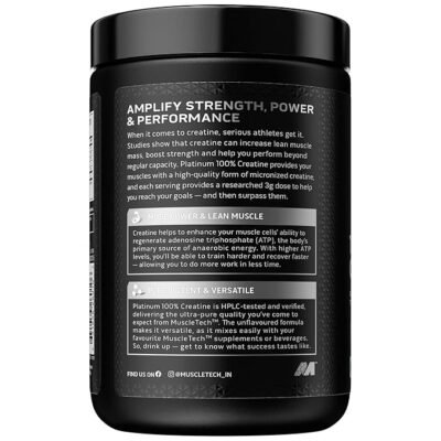 Muscletech 100% Creatine 250gm unflavoured - Image 2