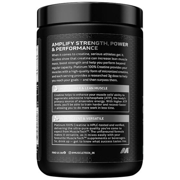 Muscletech 100% Creatine 250gm unflavoured - Image 2