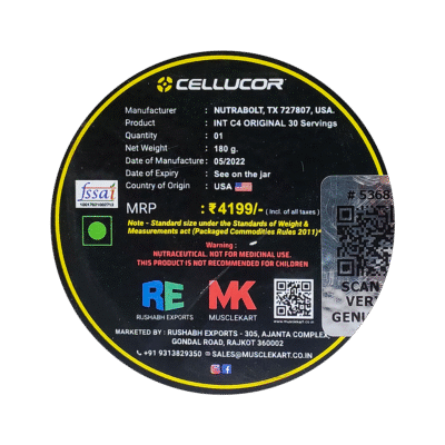 Cellucor: C4 PreWorkout 30ser 195gms - Image 3