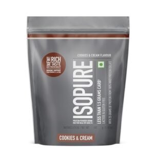 Isopure Whey Protein Isolate Powder with Vitamins for Immune Support & Biotine- 500g