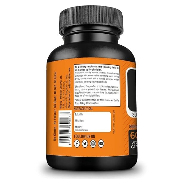 AS-IT-IS Nutrition Curcumin 60 Capsules - Image 2