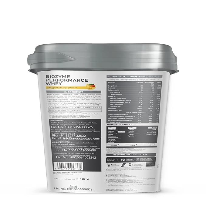6576150e-9e75-49fd-a63b-23c39394b391.jpg MuscleBlaze Biozyme Performance Whey Protein 4 kg / 8.8 lb - Image 6