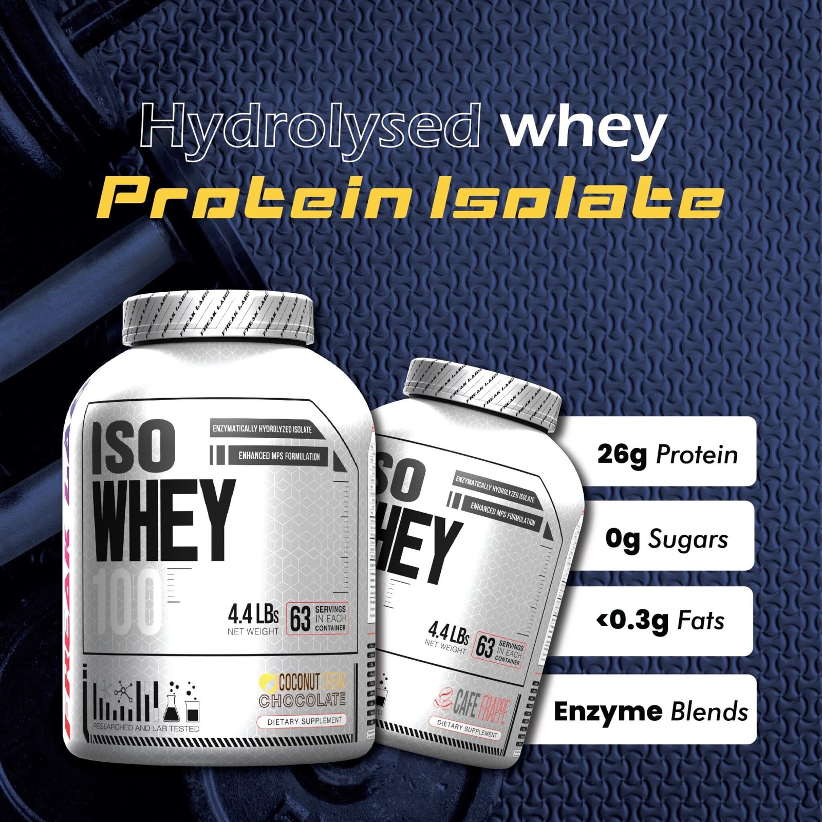 Combo Offer - Freek Labs ISO Whey 100 & Get Free Run Multivitamins