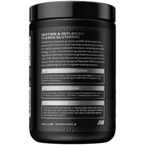 MuscleTech Platinum 100% Glutamine, 250 g - Image 3