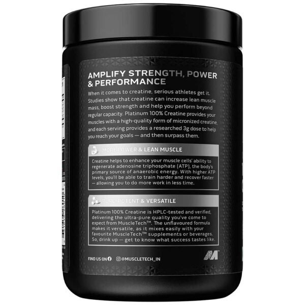 MuscleTech Platinum 100% Creatine, 250 g - Image 2