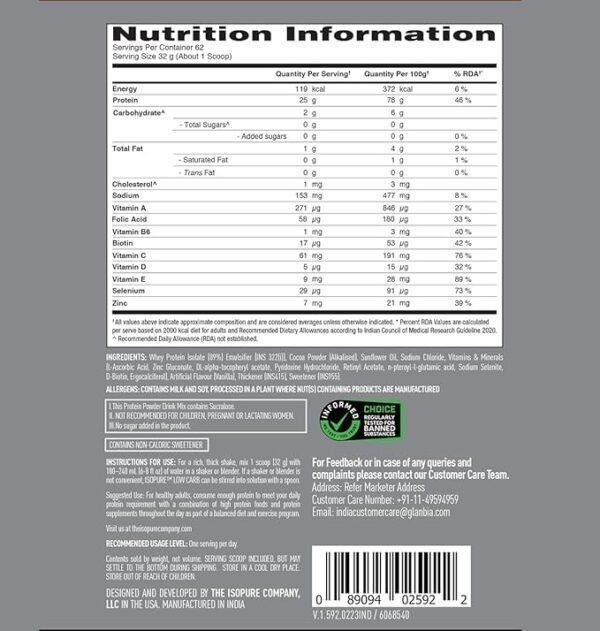 ISOPURE [Whey Protein Isolate Powder, 4.40 lbs/2 Kg - Image 7