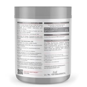 MuscleBlaze Creatine Monohydrate CreAMP, 250 g (0.55 lb) - Image 3
