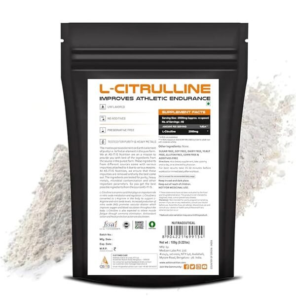 AS-IT-IS L-Citrulline 100gm - Image 2