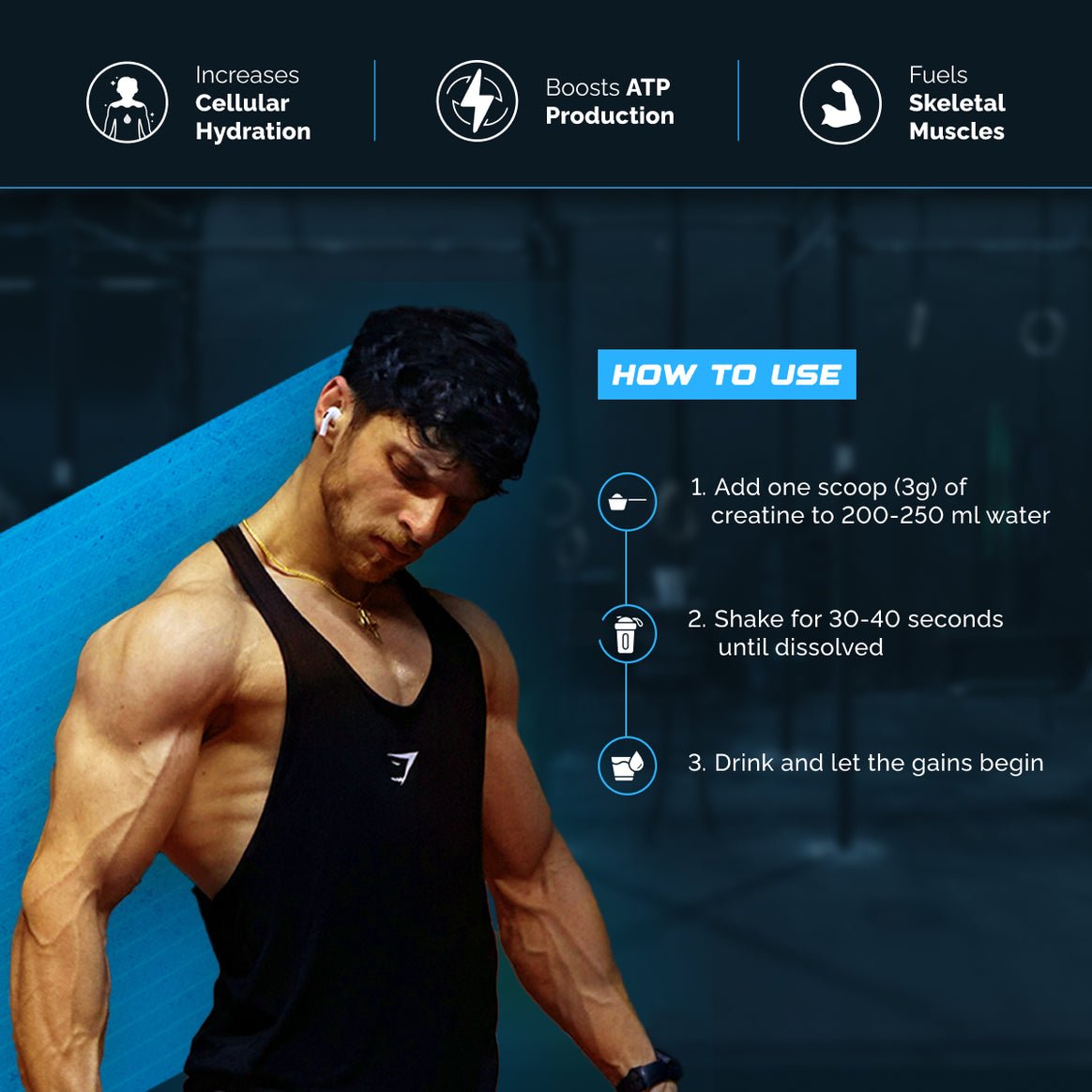 ELI-2___Unflavoured_33servings___Creatine___Revamp_Listing___Wellcore_1164x1164 Wellcore - Micronised Creatine Monohydrate (100g, 33 Servings) - Image 3