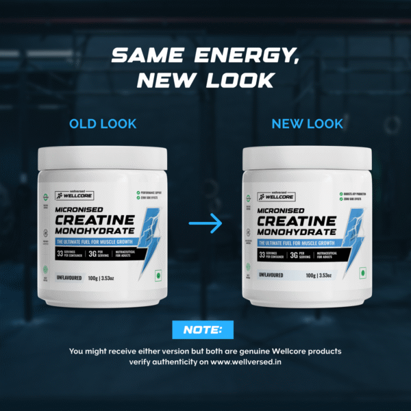 Wellcore - Micronised Creatine Monohydrate (100g, 33 Servings) - Image 8