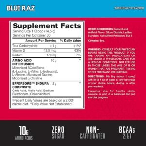 BSN: Amino X: Blue Raspberry 30 (435gm) - Image 3