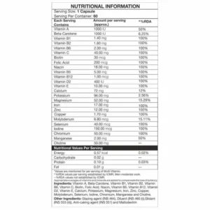 IN2 Multi-Vitamin 60 Tablets - Image 3