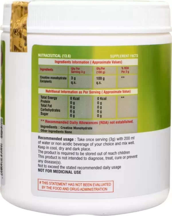 Fitness Friends Creatine Monohydrate Creatine (250 g, unflavoured) - Image 2