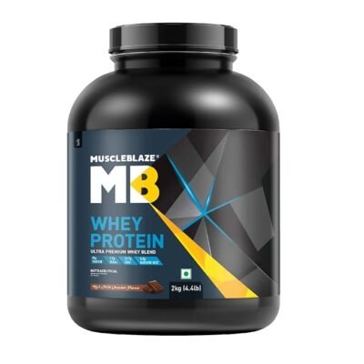 MuscleBlaze 100% Whey Protein, Ultra Premium Blend with Whey Protein Concentrate & Whey Protein Isolate 2 kg