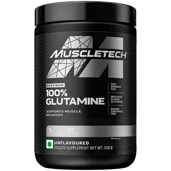 MuscleTech Platinum 100% Glutamine, 250 g
