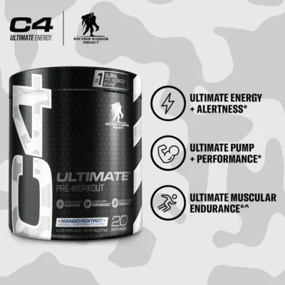 Cellucor C4 Ultimate Pre Workout Powder - Sugar Free Preworkout Energy Supplement 20 Servings - Image 2