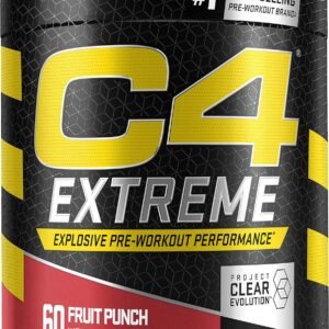 C4 Extreme Pre Workout Powder Fruit Punch 60 Servings