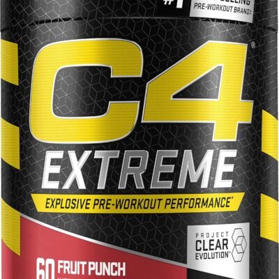 C4 Extreme Pre Workout Powder Fruit Punch 60 Servings