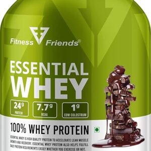 Fitness Friends Essential Whey, 24g Protein, 7.7g BCAA, Chocolate Flavour 60 Servings, 2 kg