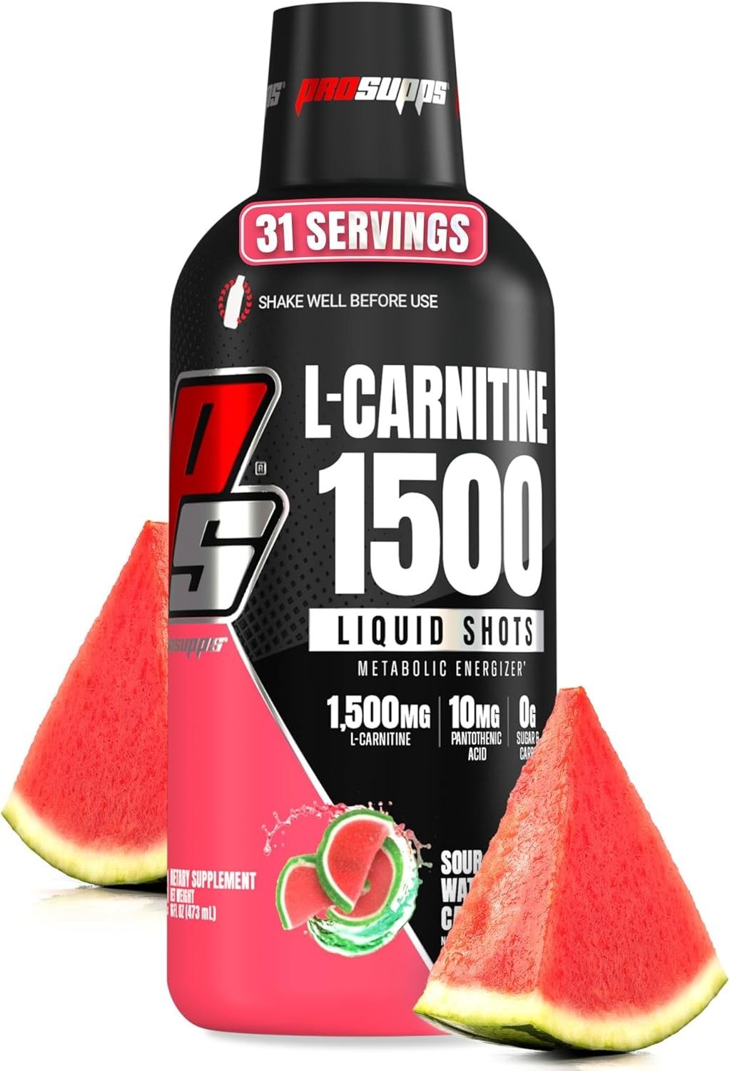 pro supps l carnitine 3000 mg liquid shots metabolic energizer | 30 serving pro supps l carnitine 3000 mg liquid shots metabolic energizer | 30 serving