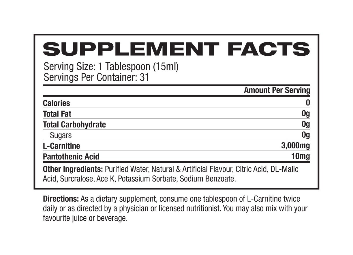 pro supps l carnitine 3000 mg liquid shots metabolic energizer | 30 serving pro supps l carnitine 3000 mg liquid shots metabolic energizer | 30 serving