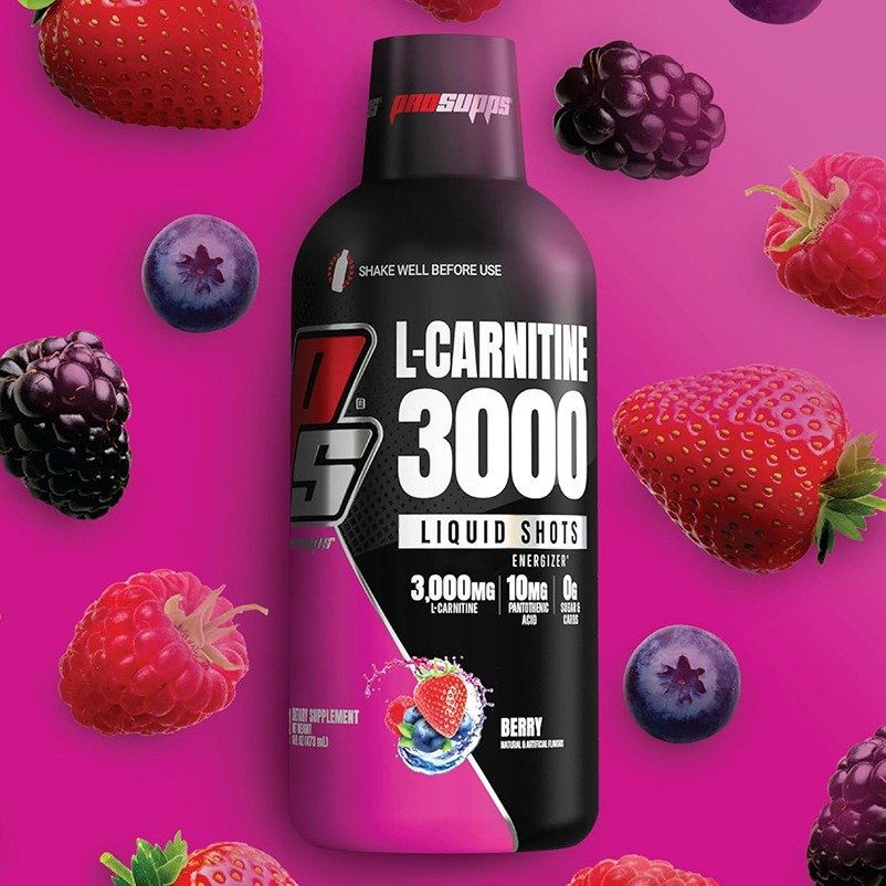 pro supps l carnitine 3000 mg liquid shots metabolic energizer | 30 serving pro supps l carnitine 3000 mg liquid shots metabolic energizer | 30 serving