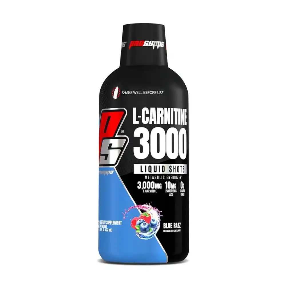 pro supps l carnitine 3000 mg liquid shots metabolic energizer | 30 serving pro supps l carnitine 3000 mg liquid shots metabolic energizer | 30 serving