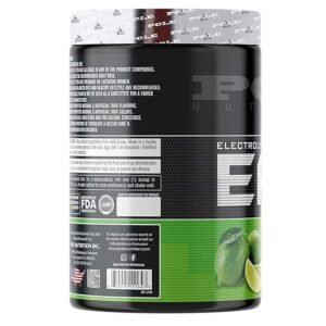 pole nutrition eaa electrolytes enhanced, zero sugar, natural lime flavour | 390g, 30 servings | premium amino acid & hydration formula