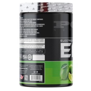 pole nutrition eaa electrolytes enhanced, zero sugar, natural lime flavour | 390g, 30 servings | premium amino acid & hydration formula