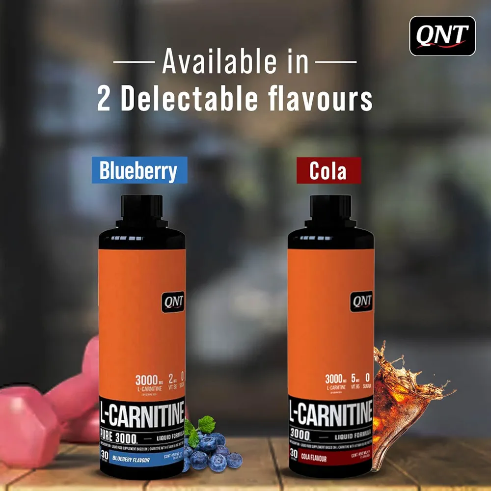 qnt l carnitine 3000 liquid | blueberry flavour | rapid absorption | helps to boost strength and power | zero sugar | fat burner | weight loss | 30 servings qnt l carnitine 3000 liquid | blueberry flavour | rapid absorption | helps to boost strength and power | zero sugar | fat burner | weight loss | 30 servings
