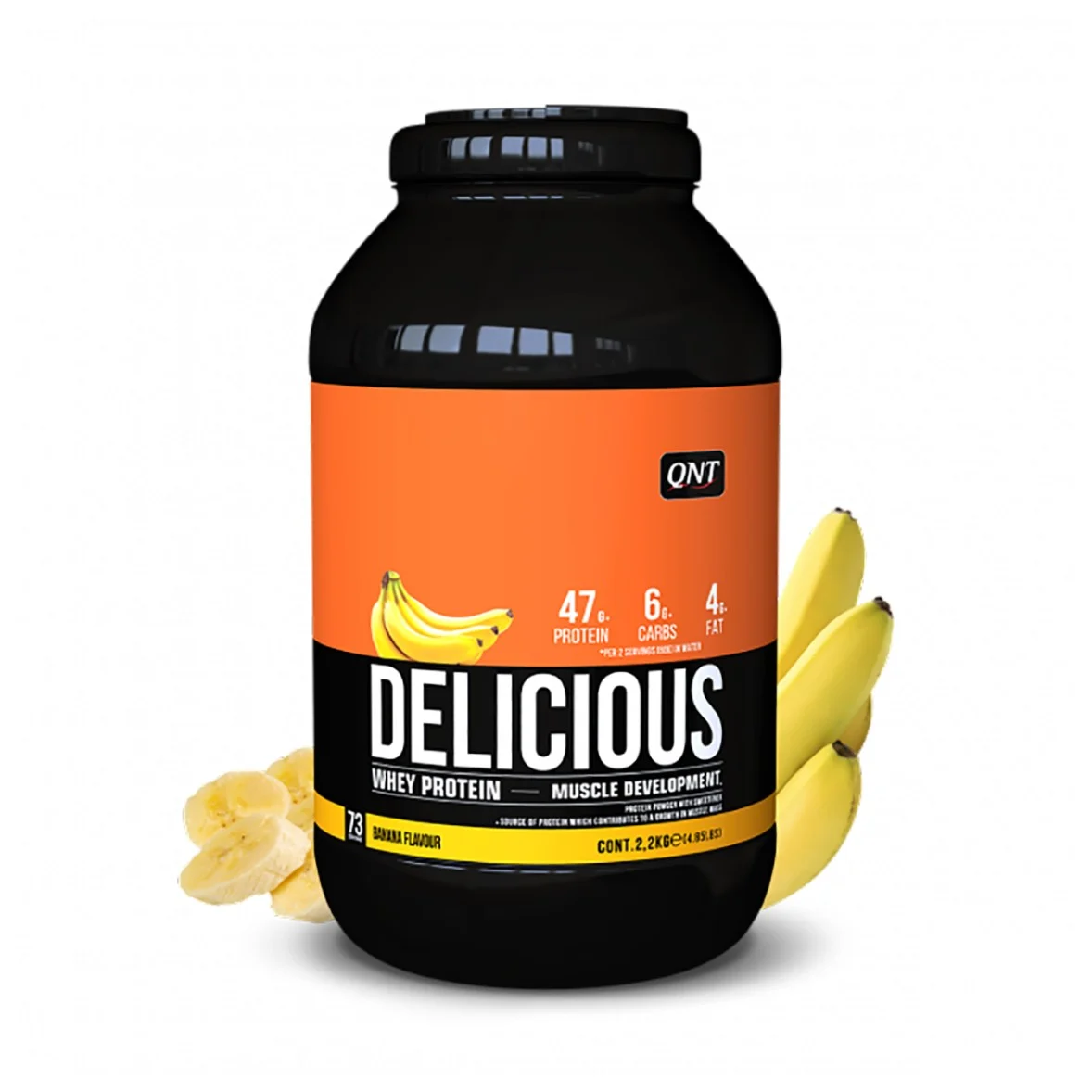 qnt delicious whey 48g protein | isolate + hydrolysate protein | 2kg