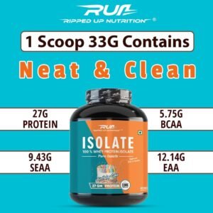 Ripped Up Nutrition 100% Pure Whey Protein Isolate | 27g Fast-Absorbing Protein/Scoop | Low Carb & Fat for Lean Muscle Growth | No Fillers or Maltodextrin | GMP Certified (1.8kg (4 lbs)) ripped up nutrition isolate bestprotein buyprotein (21)