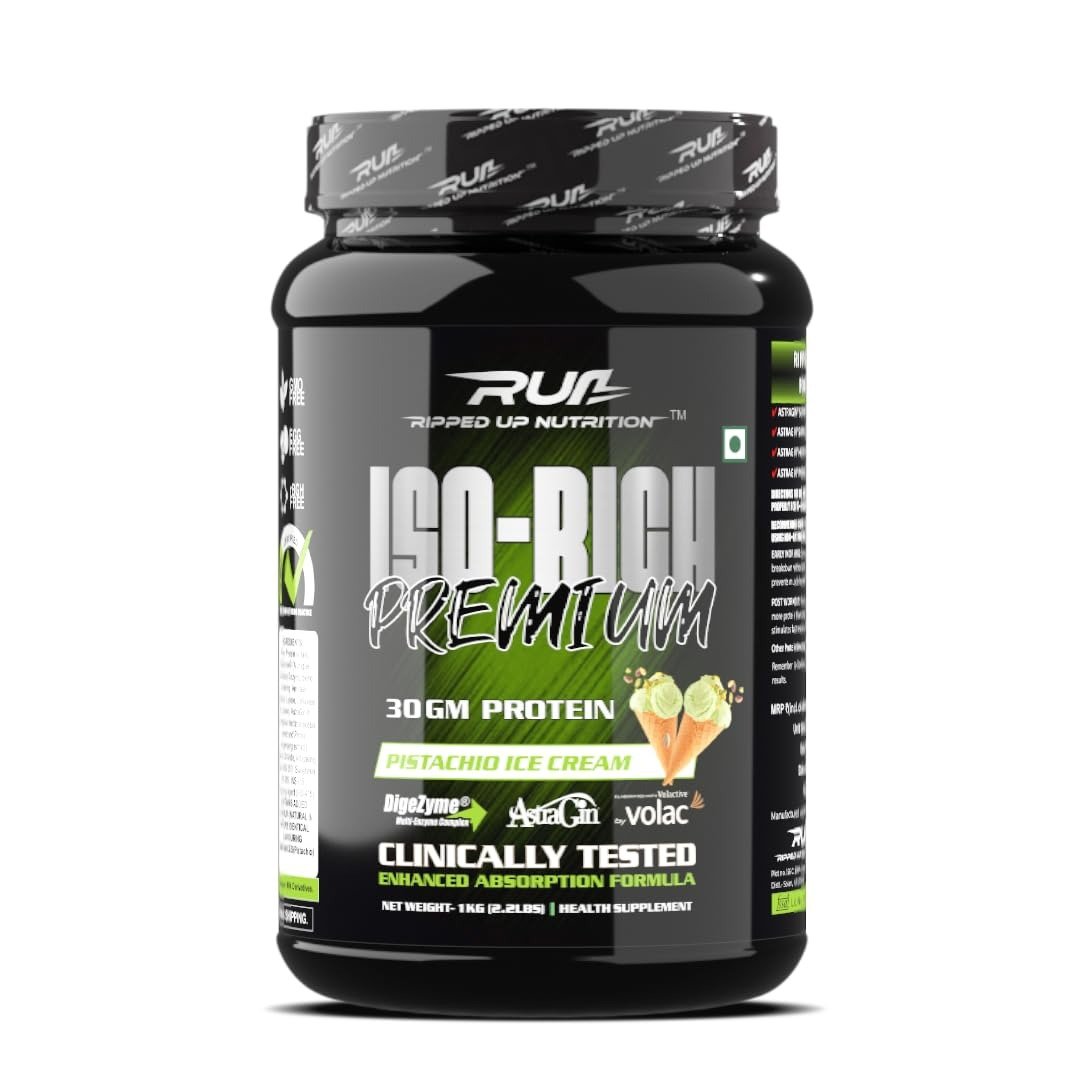 ripped up nutrition iso rich premium | 100% isolate with added astragin® | 30g protein | fast amino acid absorption | zero bloating (2kg (4.4lbs), ripped up nutrition iso rich premium | 100% isolate with added astragin® | 30g protein | fast amino acid absorption | zero bloating (2kg (4.4lbs),